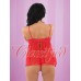 Red Lace Top Babydoll & Thong Set