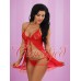 Red Tie Front Babydoll and G-String