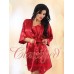 Red Satin Kimono Wrap