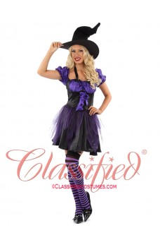 Purple Funky Witch Costume