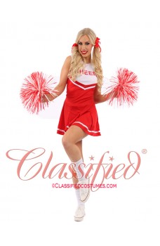 Ladies Cheerleader Costume - Red