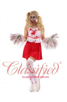 2Pc Zombie Cheerleader Costume