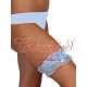 Lace Garter with Satin and Bow Blue