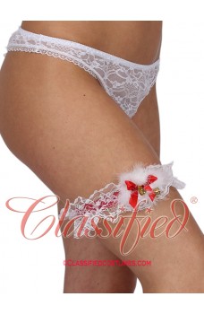 Lace Christmas Garter