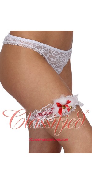 Lace Christmas Garter