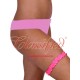 Narrow Satin Garter Hot Pink