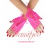 Pink Fishnet Lace Up Gloves