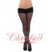 Black Double Diamond Patterned Tights