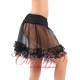 Lace Trimmed Petticoat Black