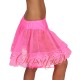 Lace Trimmed Petticoat Fluorescent Pink
