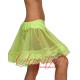 Lace Trimmed Petticoat Fluorescent Green