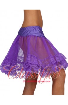 Lace Trimmed Petticoat Purple