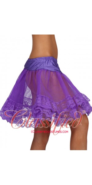 Lace Trimmed Petticoat Purple