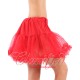 Full Petticoat with ruffle trim Red