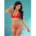 Red Ruffle Lace Soft Bra and G-String Set