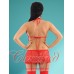 Red Sexy Bra & Shimmy Skirt Set