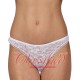 Flirty Lace Thong White