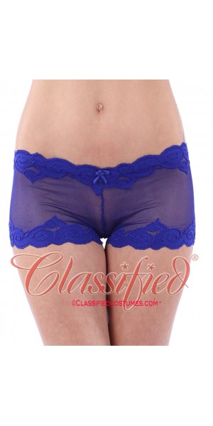 Lace Boy Shorts Royal