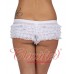 Ruffle lace Hot Pant White