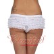 Ruffle lace Hot Pant White