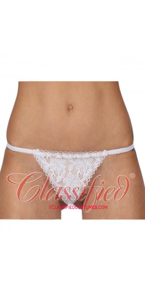 White Sexy Lace G-string 