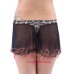 Thong Back French Knickers  Black