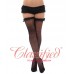 Garter Top Stockings Black