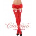 Red Opaque Christmas Bow Stockings