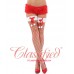 Red Industrial Net Christmas Stockings