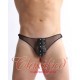 Mens Fishnet and Stud Thong 