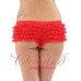 Ruffle lace Hot Pant Red Ruffle lace Hot Pant Red