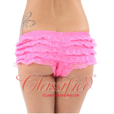 Ruffle lace Hot Pant Hot Pink Ruffle lace Hot Pant Hot Pink