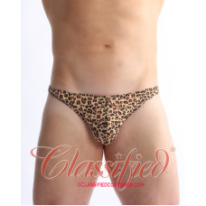 Mens Leopard Print Thong Mens Leopard Print Thong